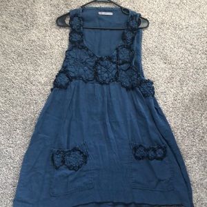 Sarah Clemens blue tunic 38” bust